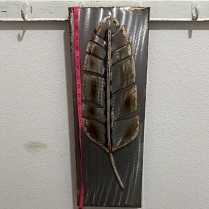 Metal Leaf Wall Art Decor